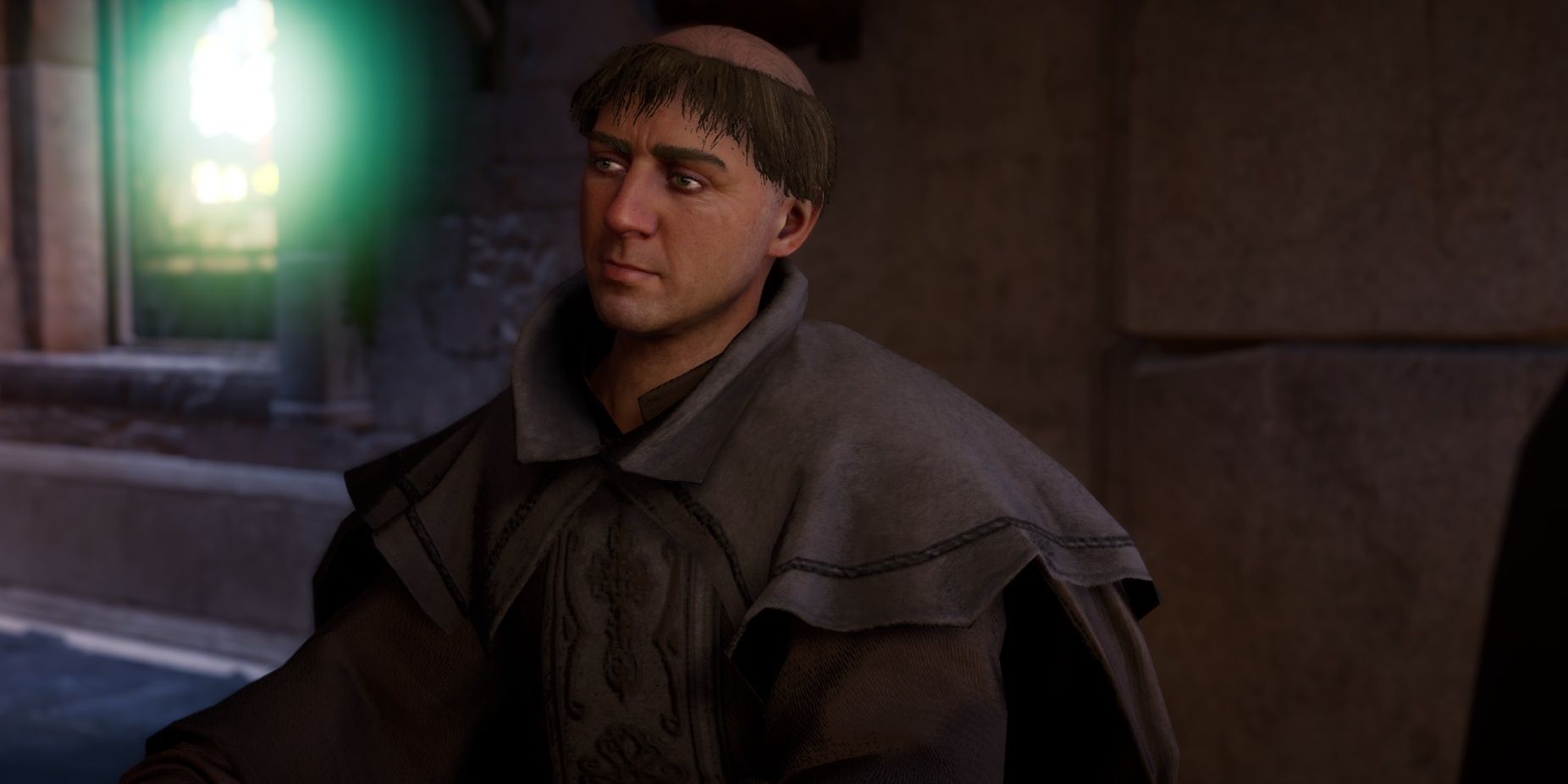 Close up of a Anglo-Saxon Monk in Assassin's Creed Valhalla
