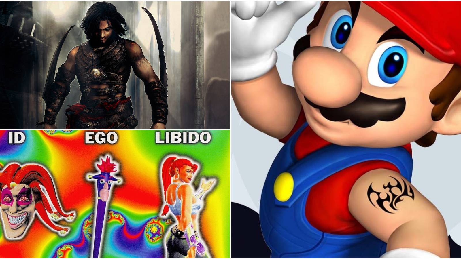 Video Game Mascots Who Went Edgy Mario Prince of Persia Pandemonium