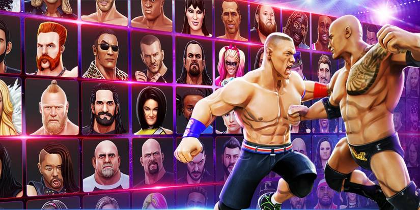 WWE Mayhem - Wall of Many Fighters