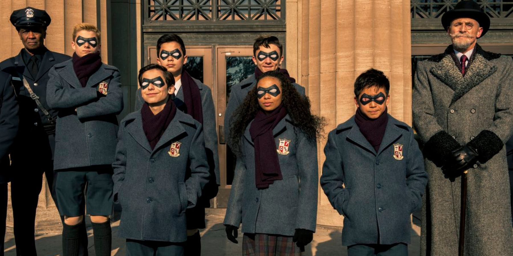 The Umbrella academy posing