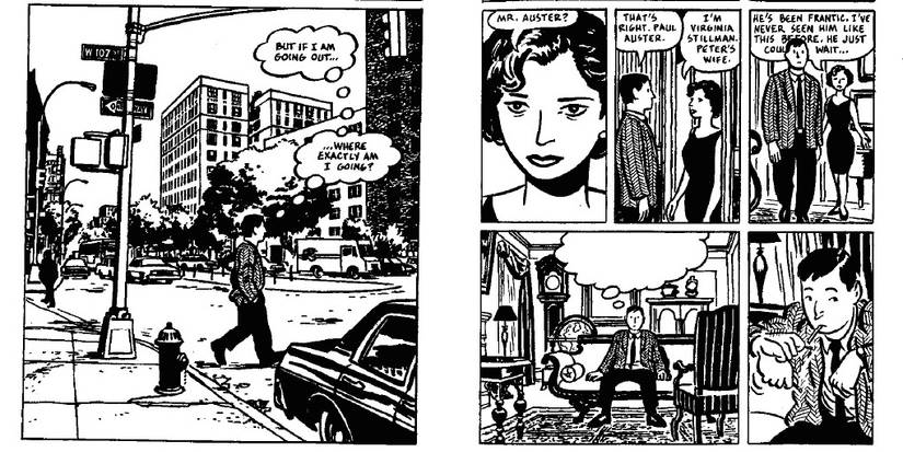 Weird Metal Gear Content City of Glass Graphic Novel Paul Auster Peter Stillman