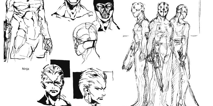 Weird Metal Gear Content Cyborg Ninja Concept Art