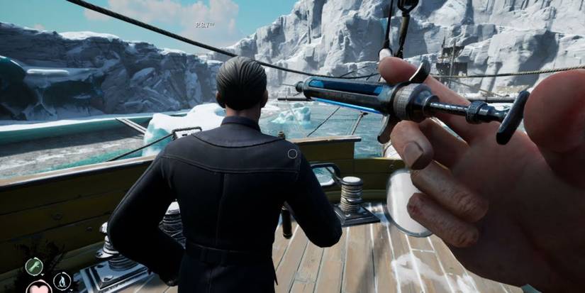 Approaching someone with a syringe