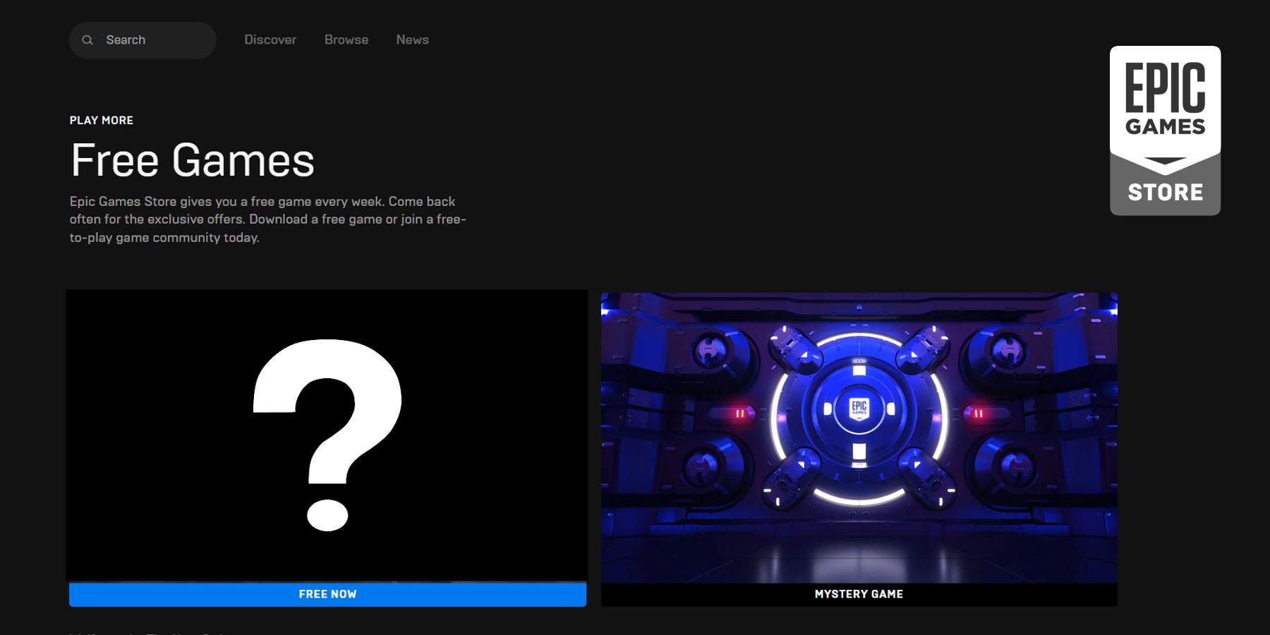 The next free Epic Games Store title will be a 'mystery game
