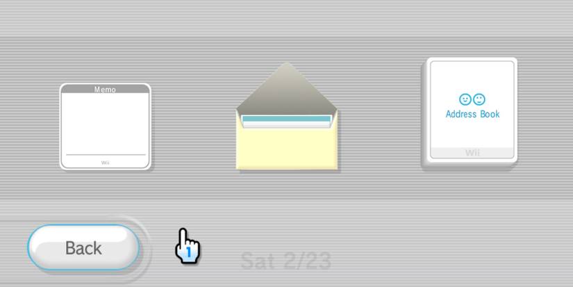 Mail options on the Nintendo Wii