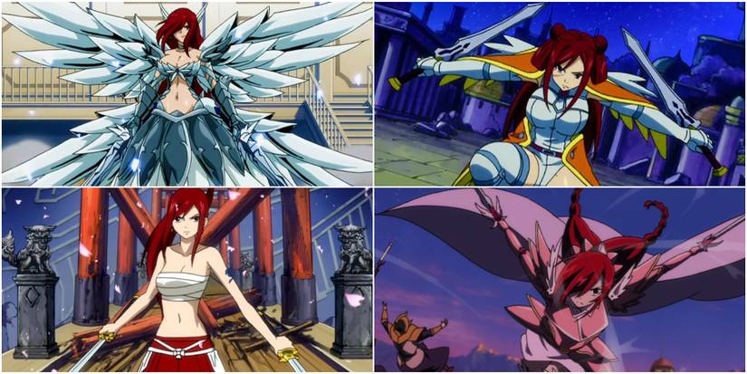 Erza Scarlet And Her Various Requip Forms (Fairy Tail)