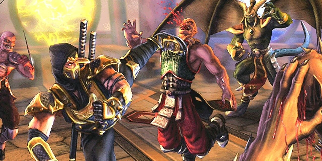 XBox Fighting Games - Mortal Kombat Deception Scorpion Arcade Ending
