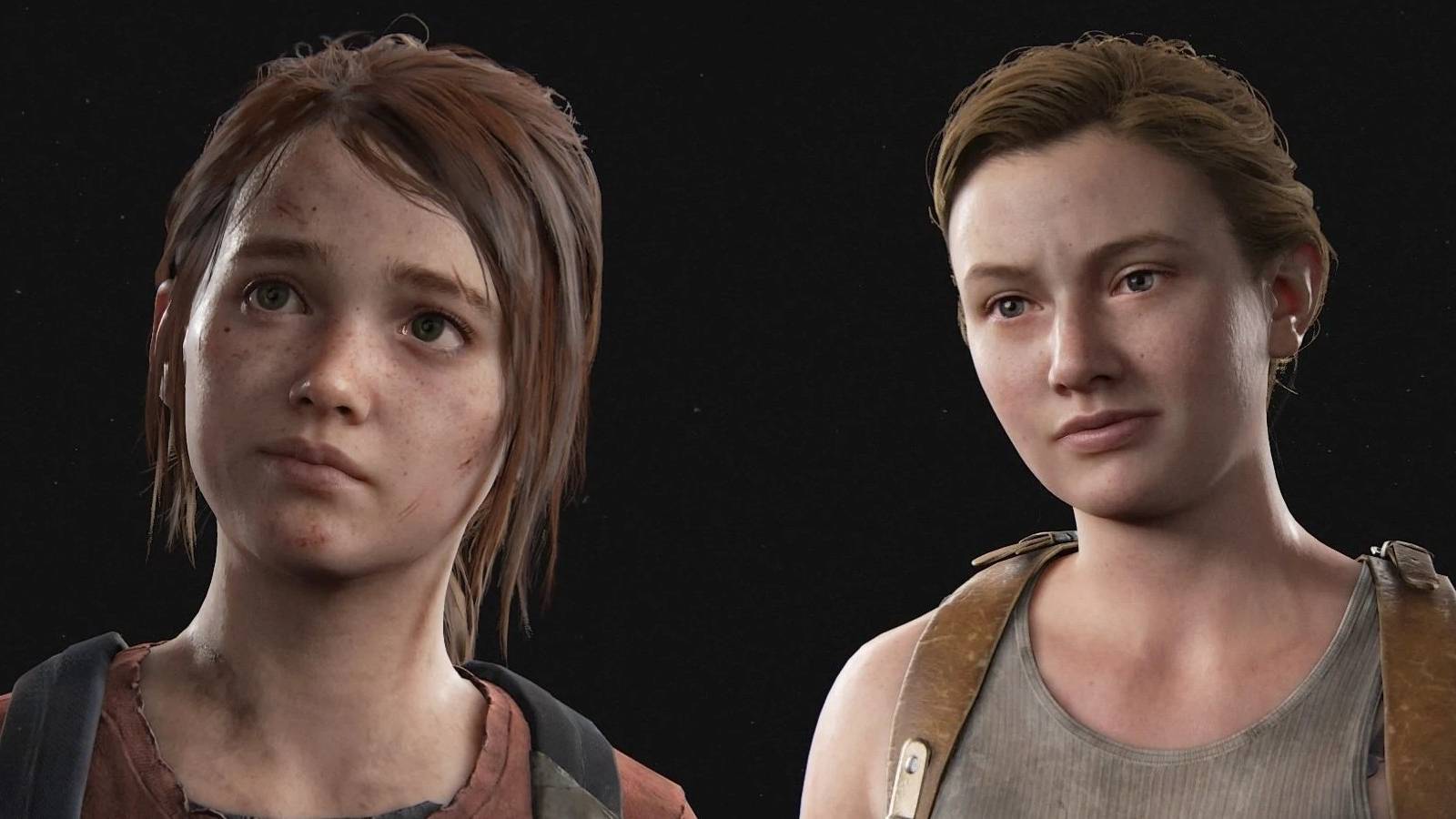 Young Ellie and Young Abby Side-by-side