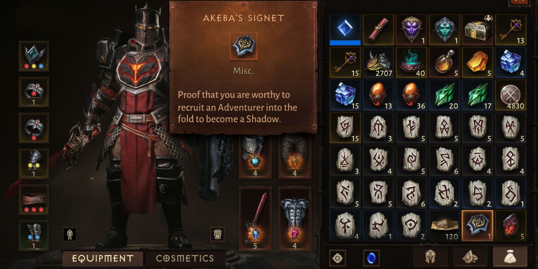 akeba's signet in diablo immortal