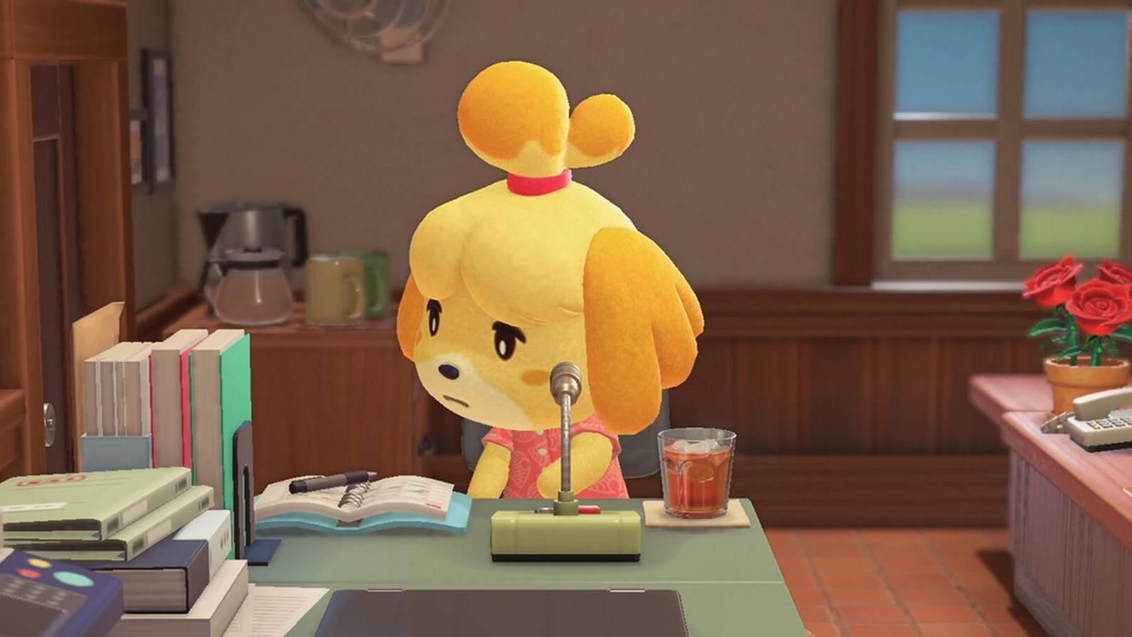 animal crossing new horizons isabelle morning announcement