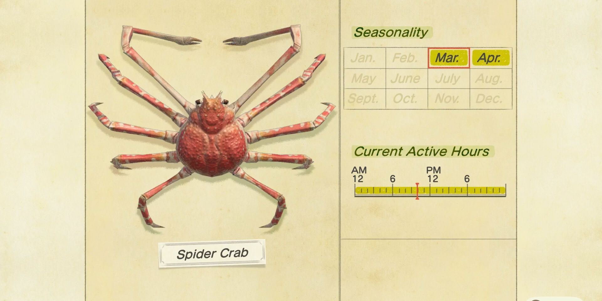 animal-crossing-new-horizons-rarest-critters-spider-crab