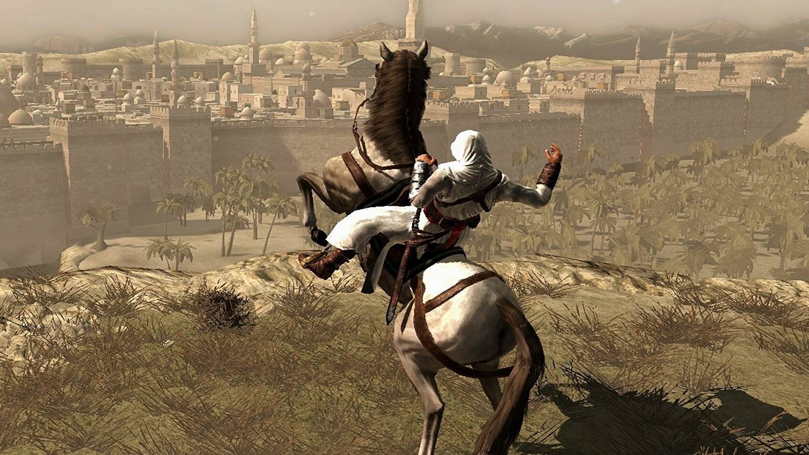 Assassin's Creed 1's horses are the result of twisting human skeletons in-engine.