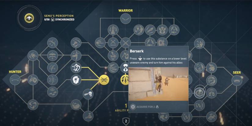 The Seer Skill Berserk on Assassins Creed Origins