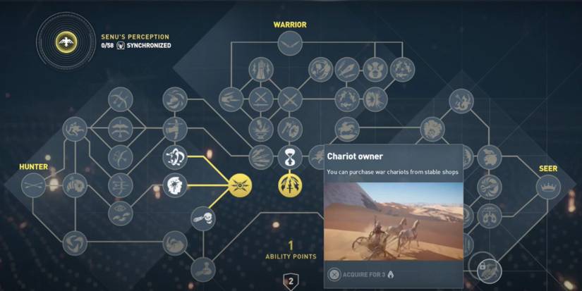 The Seer Skill Chariot Owner on Assassins Creed Origins