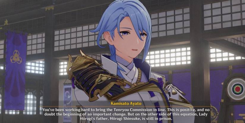 ayato talking about chisato in Genshin impact