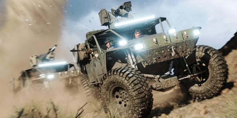 battlefield 2042 player getting chased by enemies in a jeep