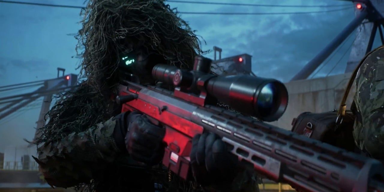 battlefield 2042 player using a sniper 