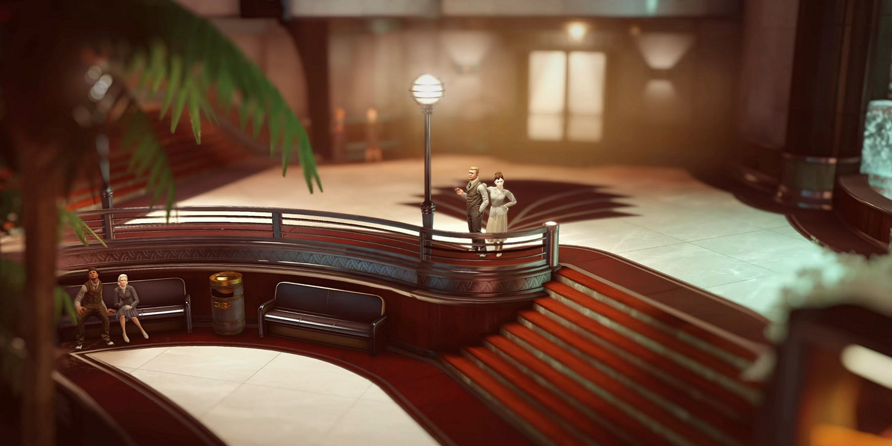 Image from BioShock showing Rapture as though it's a cute tiny model.