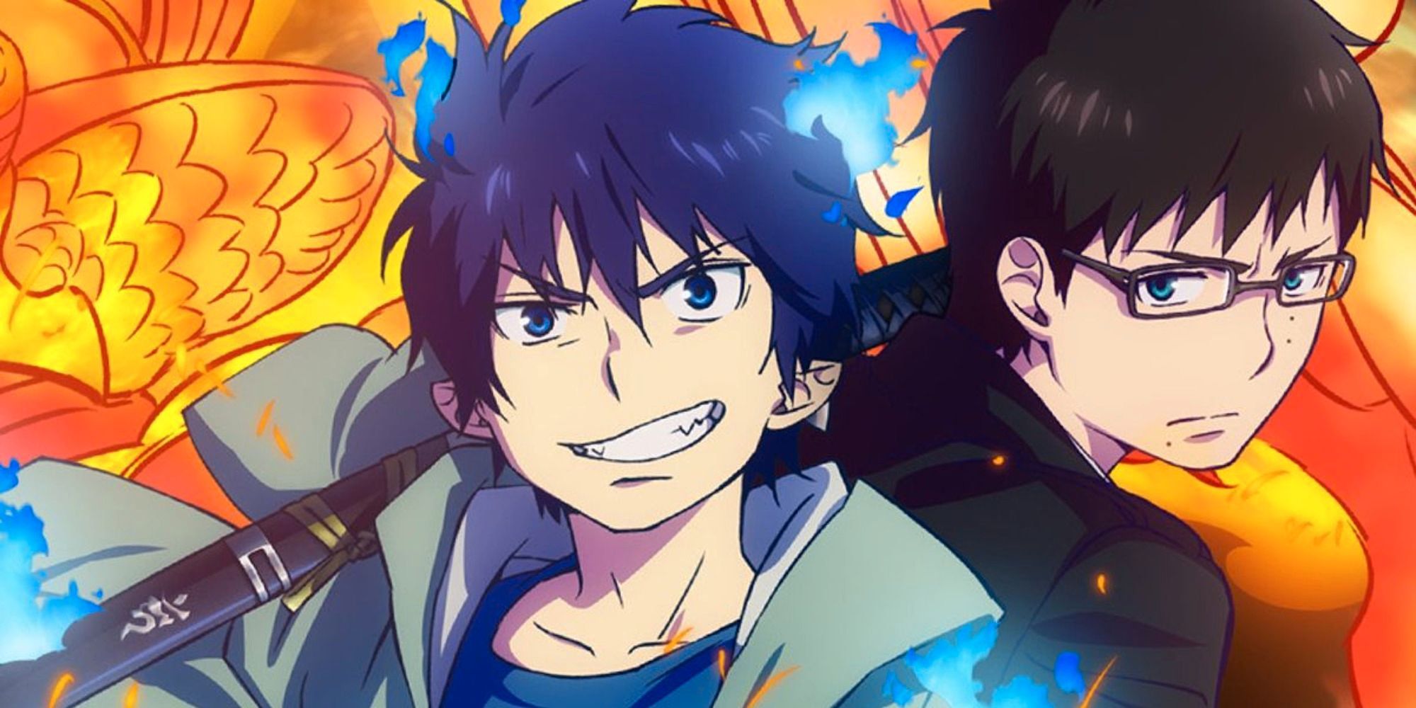 blue exorcist main characters rin and brother