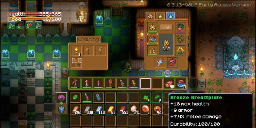 The Bronze Armor Breastplate on Core Keeper