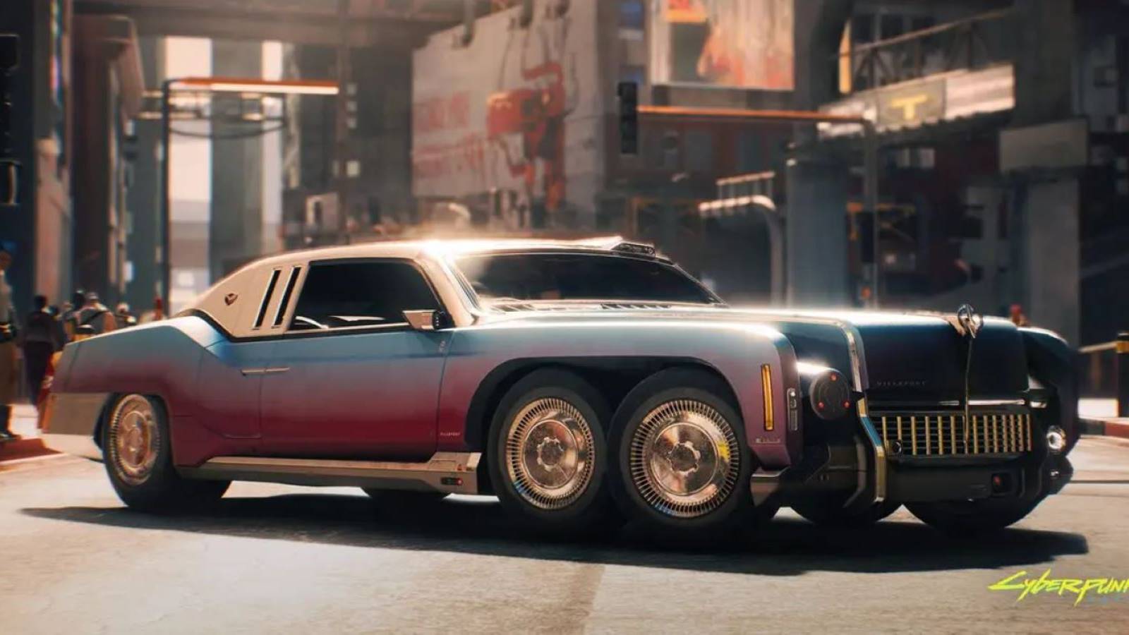 cyberpunk car glitch