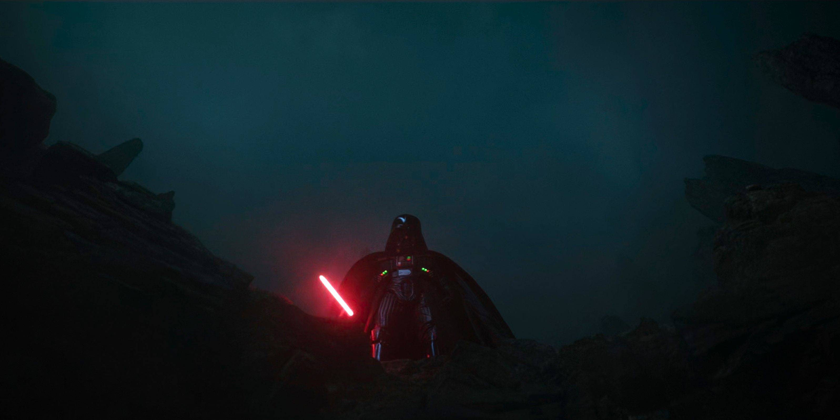 darth vader with the high ground