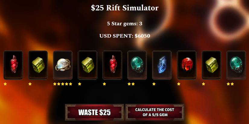 diablo immortal dimi777 25 dollar 5 star gem simulator