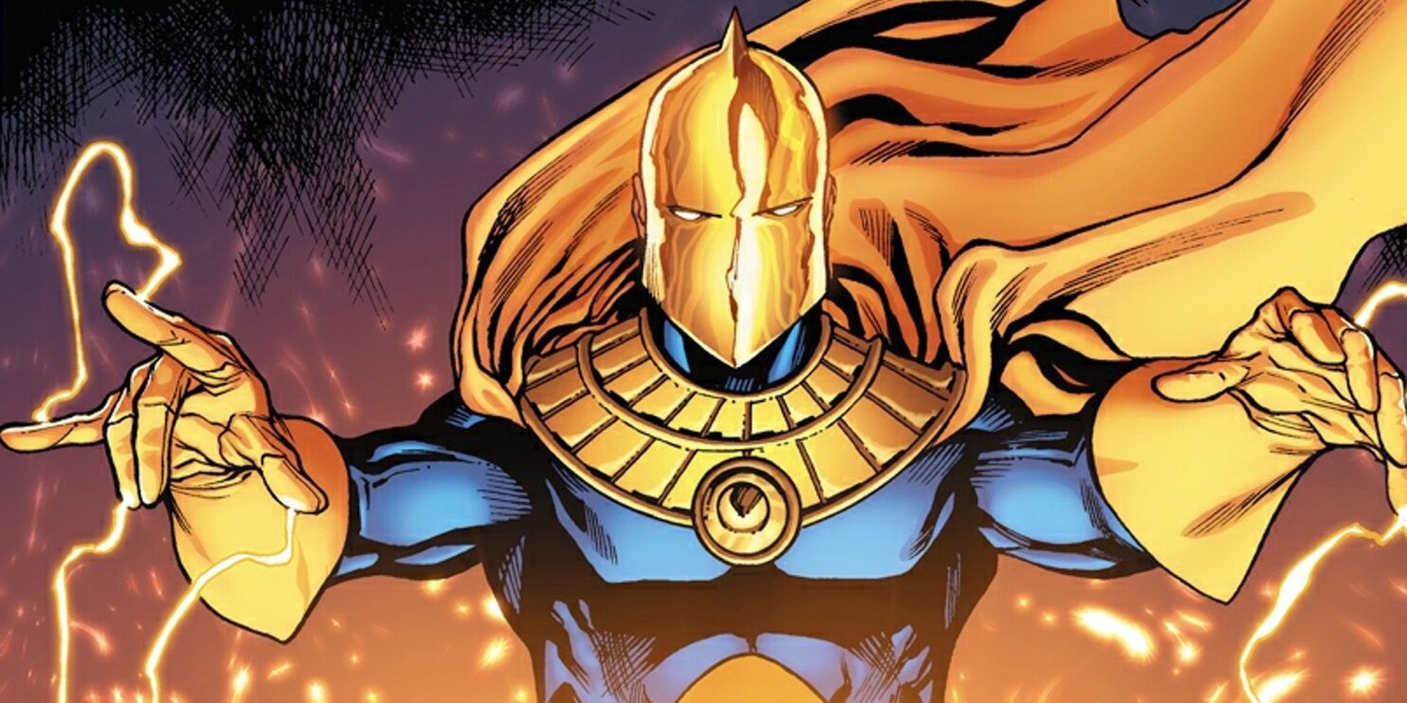Doctor Fate about to cast a spell