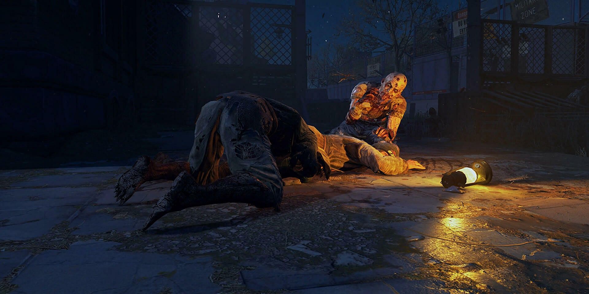 dying light 2 zombies eating a victim 