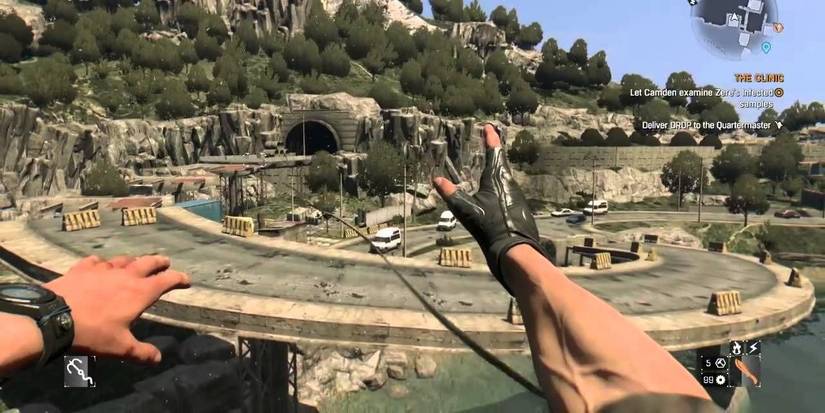 using a grappling hook in dying light