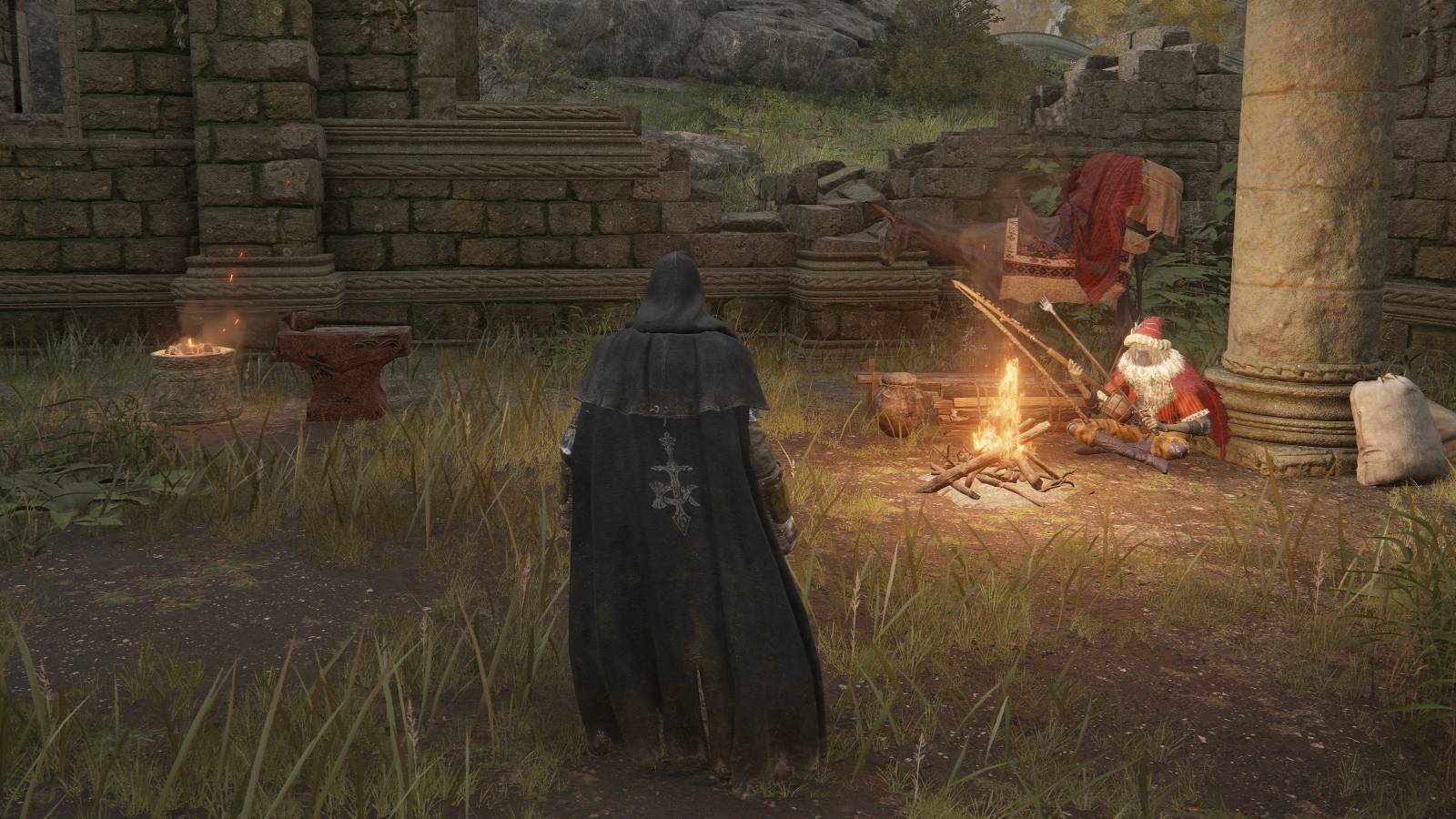 elden ring character kale donkey ruins