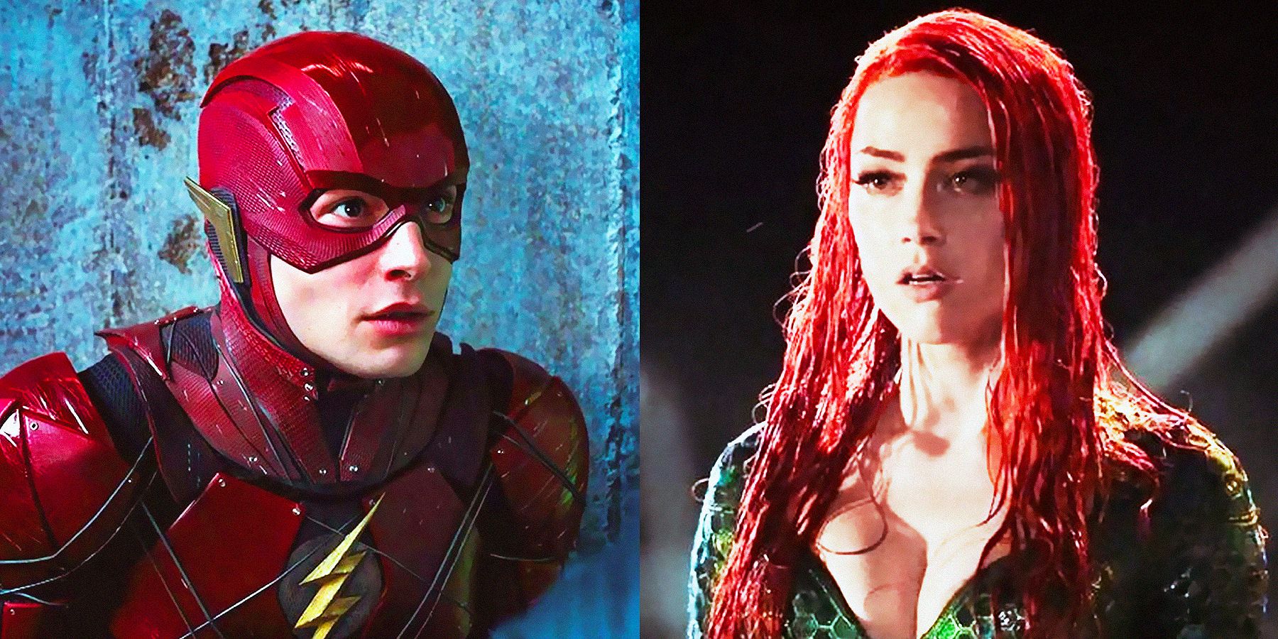 The Flash Ezra Miller Amber Heard Aquaman