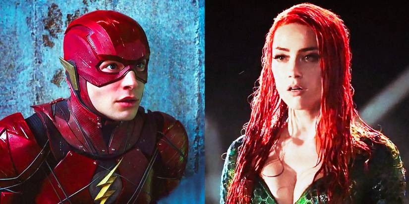 The Flash Ezra Miller Amber Heard Aquaman