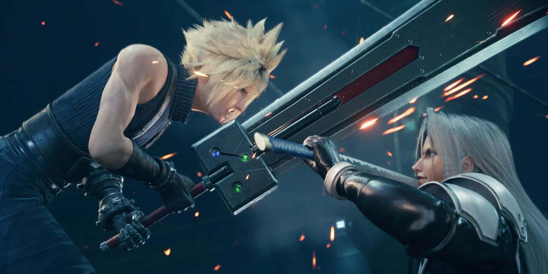 cloud and sephiroth