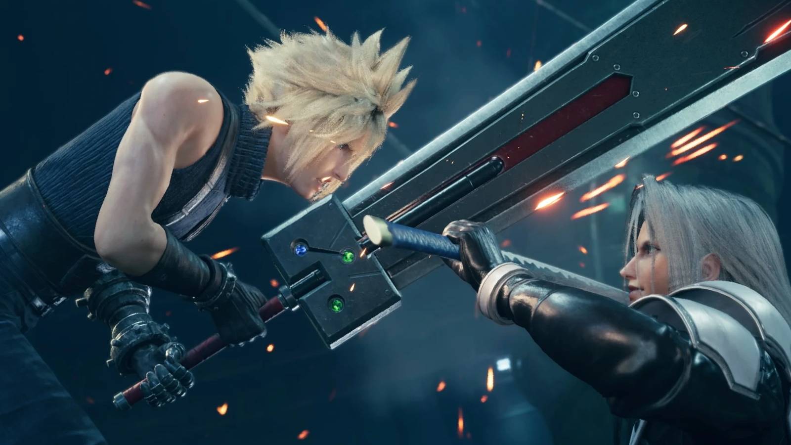 cloud and sephiroth