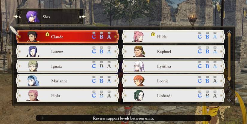 fire emblem warriors three hopes support page