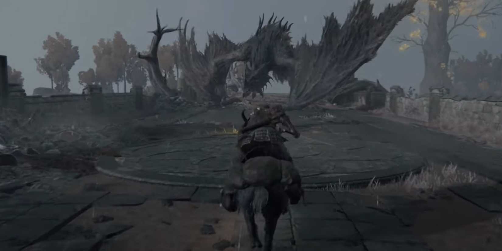 flying dragon Greyll in elden ring