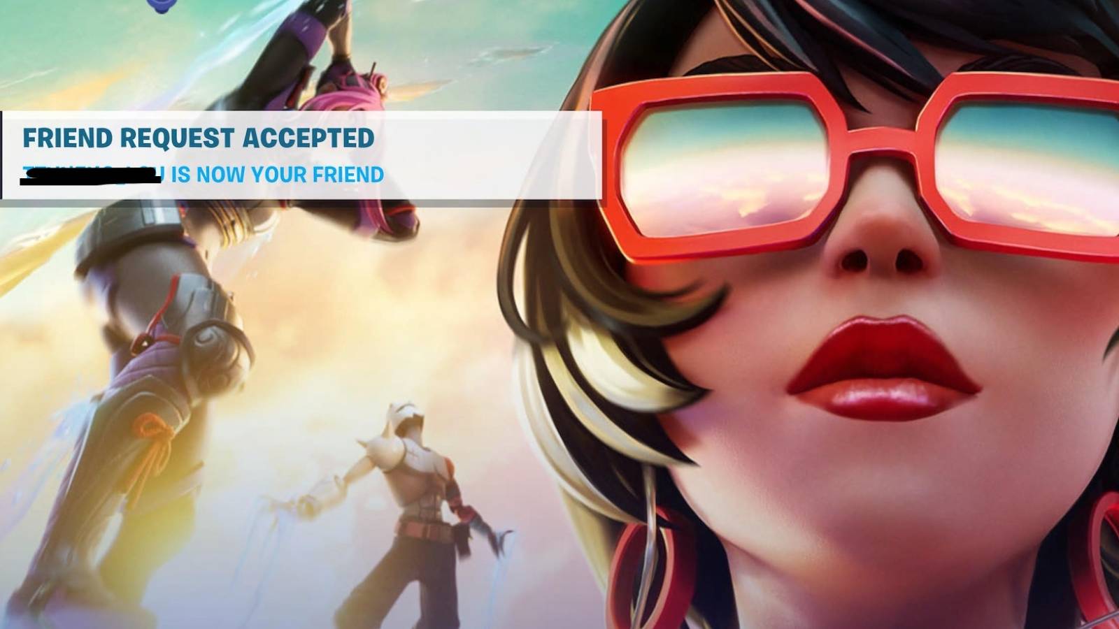 fortnite friend request glitch