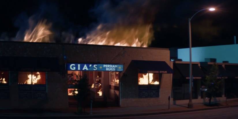 The Codys light Gia's store on fire in TNT's Animal Kingdom