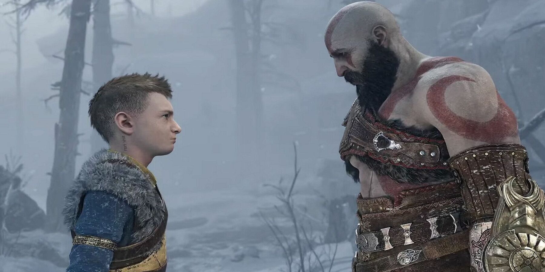 Kratos and Atreus Staredown