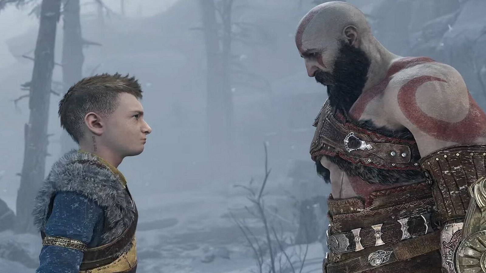 Kratos and Atreus Staredown