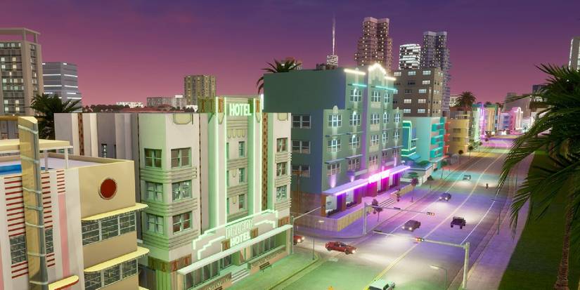 victy city as seen in grand theft auto vice city definitve edition 
