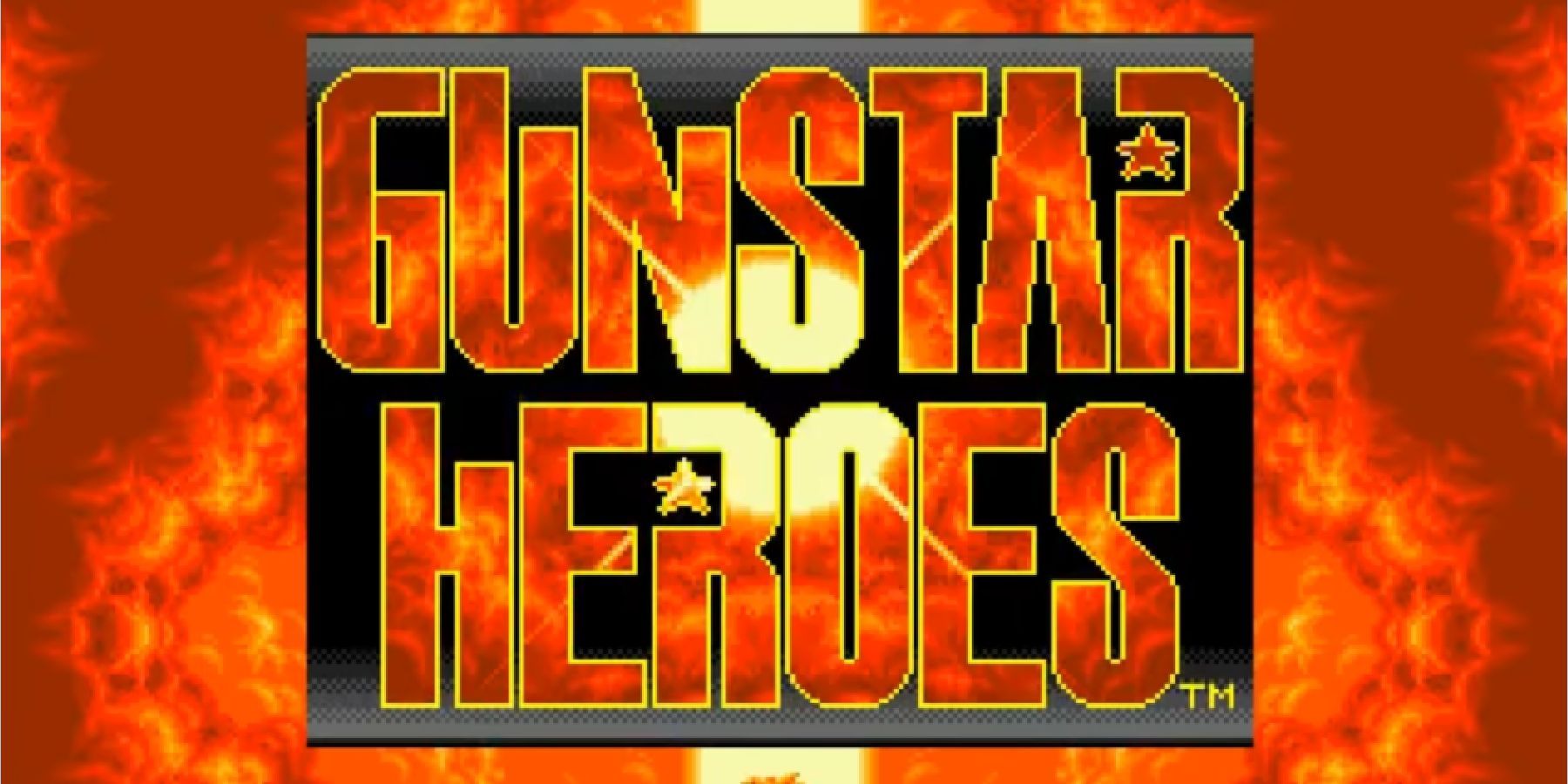 gunstar heroes title screen featured