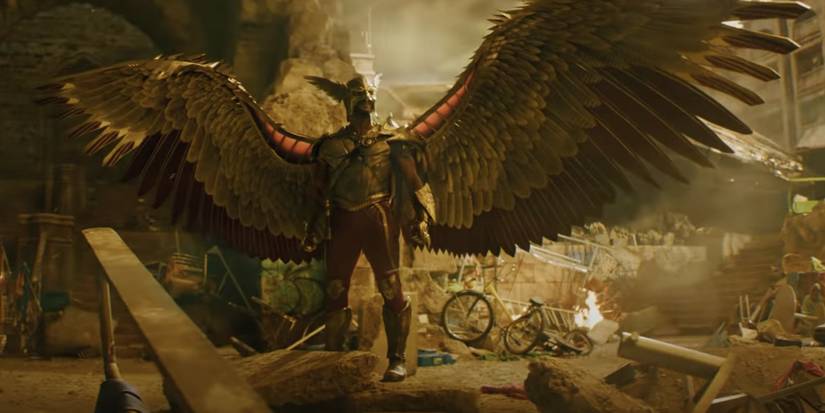 hawkman in the black adam trailer 