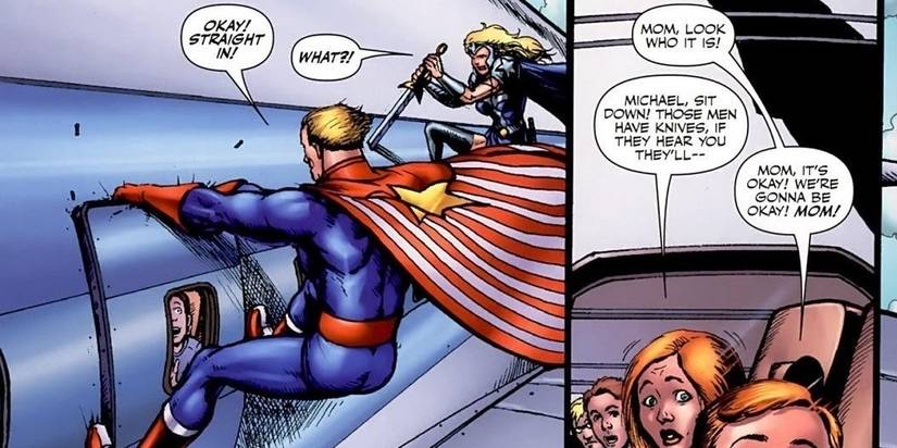 homelander and queen maeve plane 