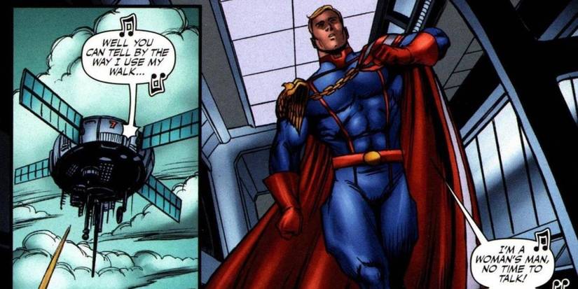 homelander sings the bee gees 