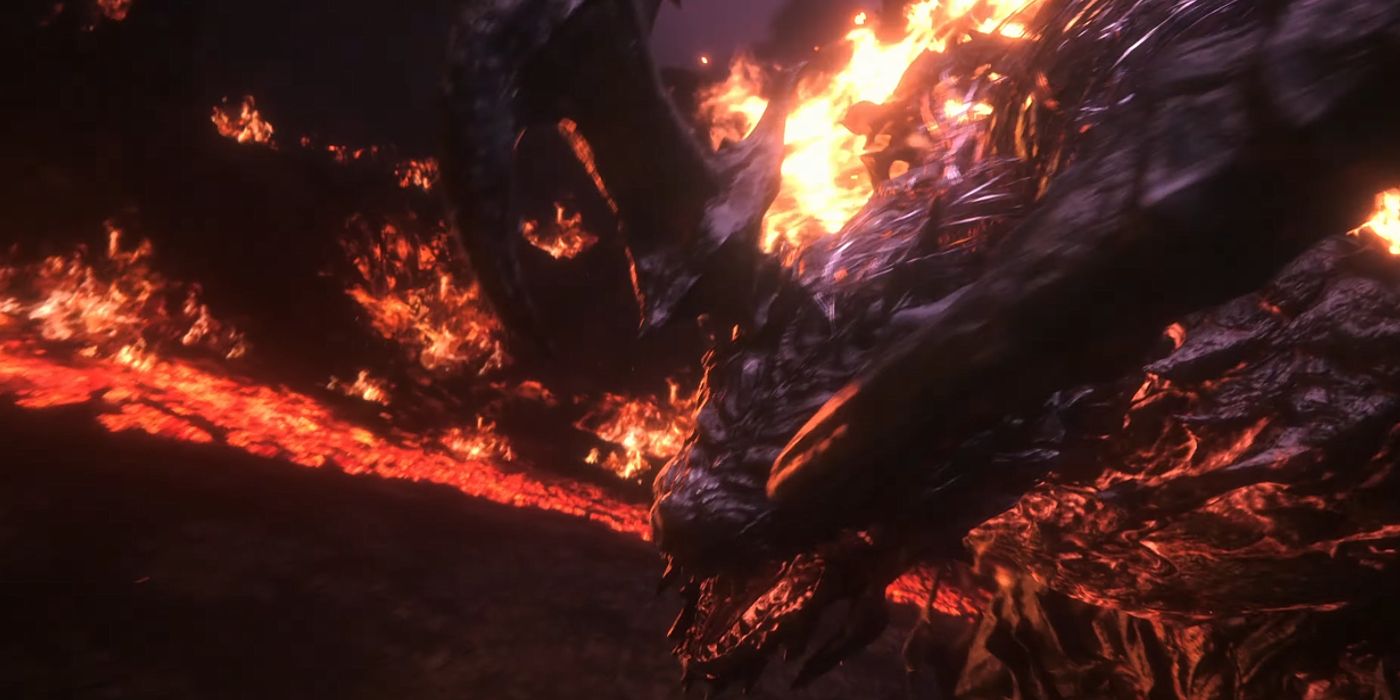 Ifrit The Fire God Running Final Fantasy 16