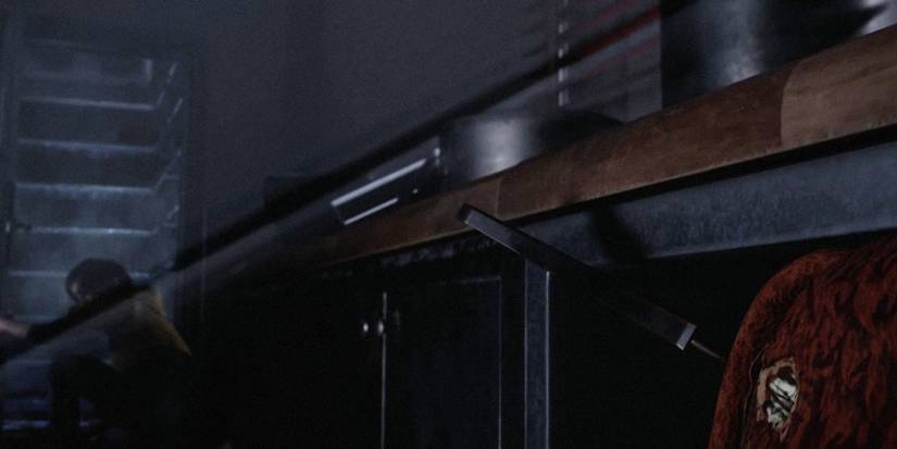 kaitlyn opening the freezer in the quarry