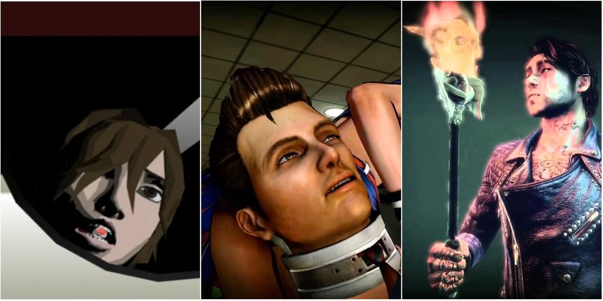 killer7, Shadows of the Damned, and Lollipop Chainsaw cropped