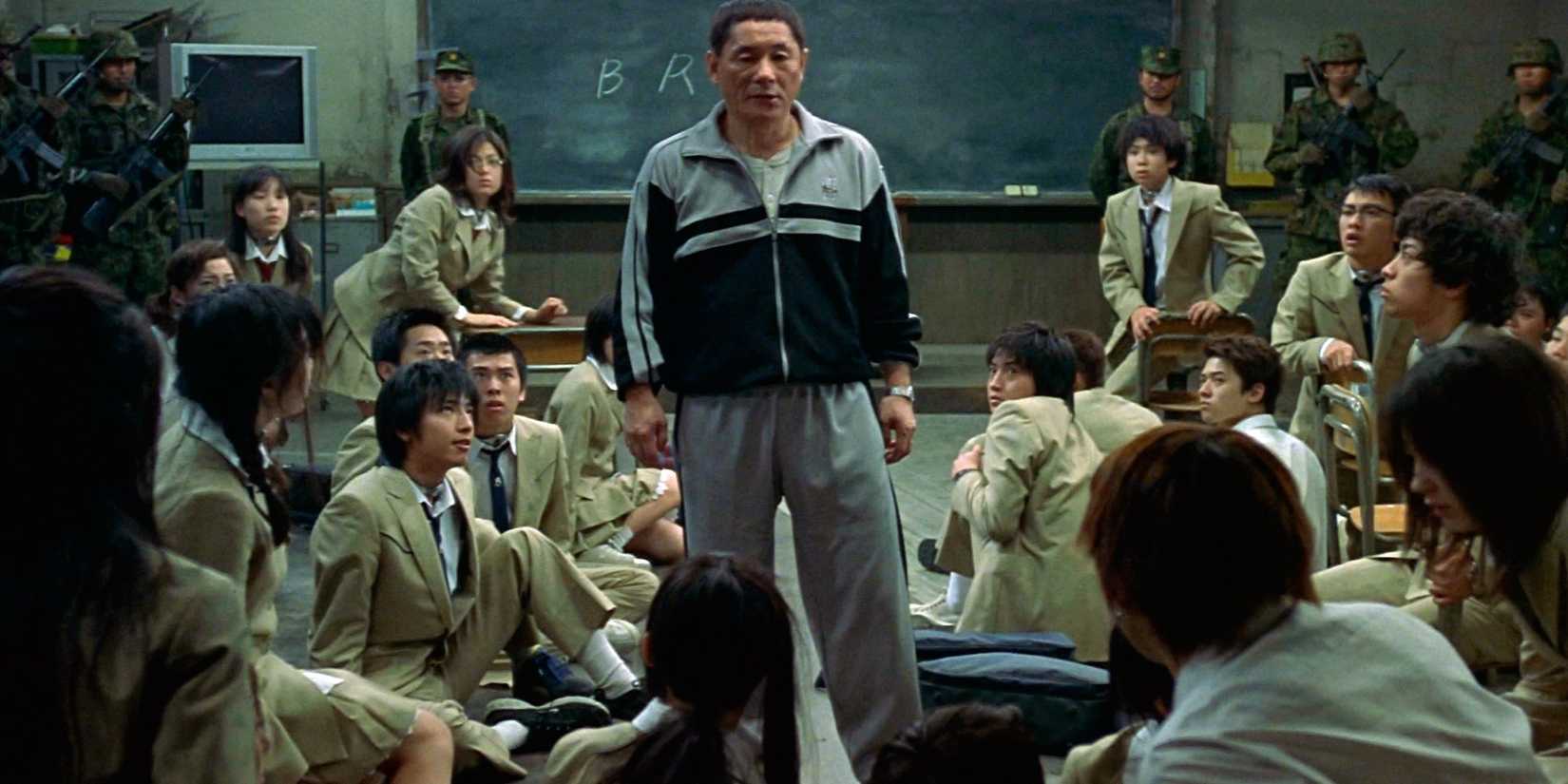 Kitano in the movie Battle Royale